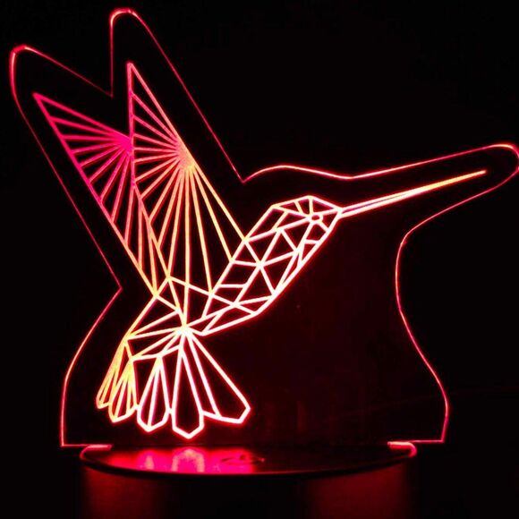 Hummingbird Light led color changing‎ light on stand - Picture 3 of 3